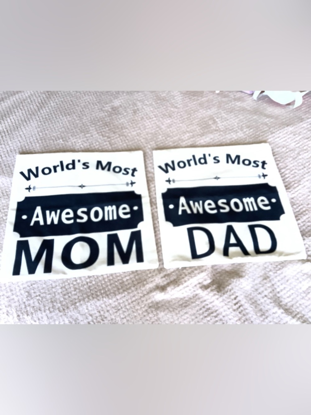 Mom & Dad Awesome Pillow Covers